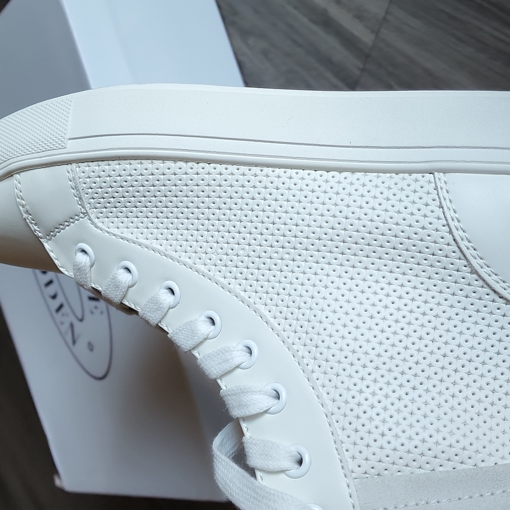 STEVE MADDEN White high top sneakers(men's 10.5) - Picture 4 of 6